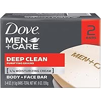 Men Plus Care Deep Clean Body And Face Bar , 4.25 Oz Each, 2 Bars ( Pack of 3 )