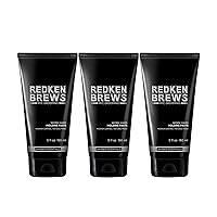 Redken Brews Molding Paste For Men | Men's Hair Styling Paste | High Hold & Maximum Control | Natural, Matte Finish | Sulfate-Free | For all Hair Types
