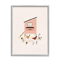 Stupell Industries Pastel Hen House Eggs Chickens Giclee Framed Wall Art, Design by Loni Harris