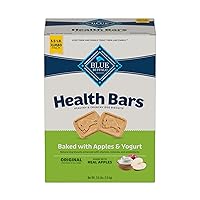 Health Bars Natural Crunchy Dog Treats Biscuits, Apple & Yogurt 56-oz Box