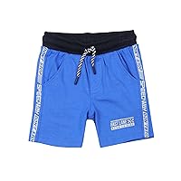 Boys Jogging Shorts with Racing Print, Sizes 2-7