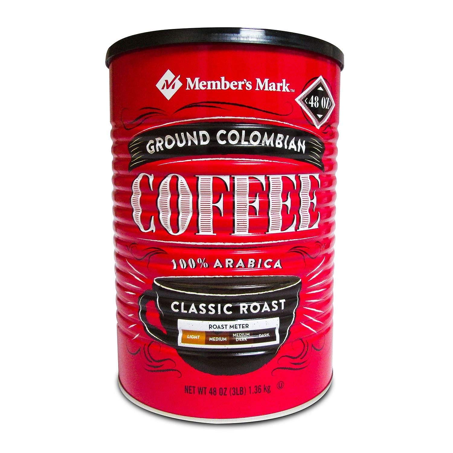 Member's Mark Ground Colombian Coffee, 3 Lb - PACK OF 5