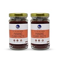 Eastern Blue Curry Paste - Panang Thai Curry Paste | Authentic Thai Curry Paste for Tasty Dishes and Curries | Vegan, Gluten Free & Nuts Free Panang Curry Paste | Pack of 2-4 Oz Each
