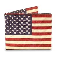 Dynomighty Men's US Flag Mighty Wallet - Super Thin Lightweight Tyvek Billfold