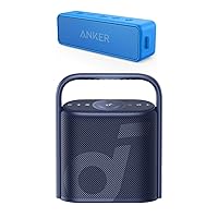 Anker Soundcore 2 Portable Bluetooth Speaker & Soundcore Motion X500 Bluetooth Speaker with Spatial Audio, Hi-Res Sound