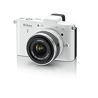 Nikon 1 V1 10.1 MP HD Digital Camera with 10-30mm VR 1 NIKKOR Lens (White)
