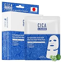 Hyaluronic Acid CICA Face & Neck Mask Pack - Youthful Glow for Radiant Skin[MC-CCSS00001-B-035x001]