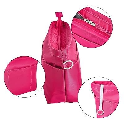 Mua Vercord Premium Nylon Purse Organizer Tote Handbag Insert Organizers Bag  in Bag Zipper 13 Pockets Rose Large trên  Mỹ chính hãng 2024
