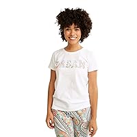 Verabradley Womens Cotton Short Sleeve Crewneck Pajama T-Shirt (Extended Size Range)
