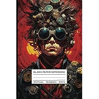 Blank Paper Notebook: Steampunk Aesthetics | Numbered | 6 x 9 Inches | 120 Pages - 60 Sheets