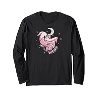 Morbid Keep It Weird Pink Ghost Long Sleeve T-Shirt