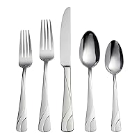 River 20 Piece Everyday Flatware, Service for 4 18/0 Stainless Steel, Silverware Set