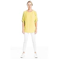Max Studio Women's Ruched Sleeve Rib Knit Pullover