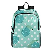 ALAZA Lemon on Polka Dot Background Hiking Backpack Packable Lightweight Waterproof Dayback Foldable Shoulder Bag for Men Women Travel Camping Sports Outdoor