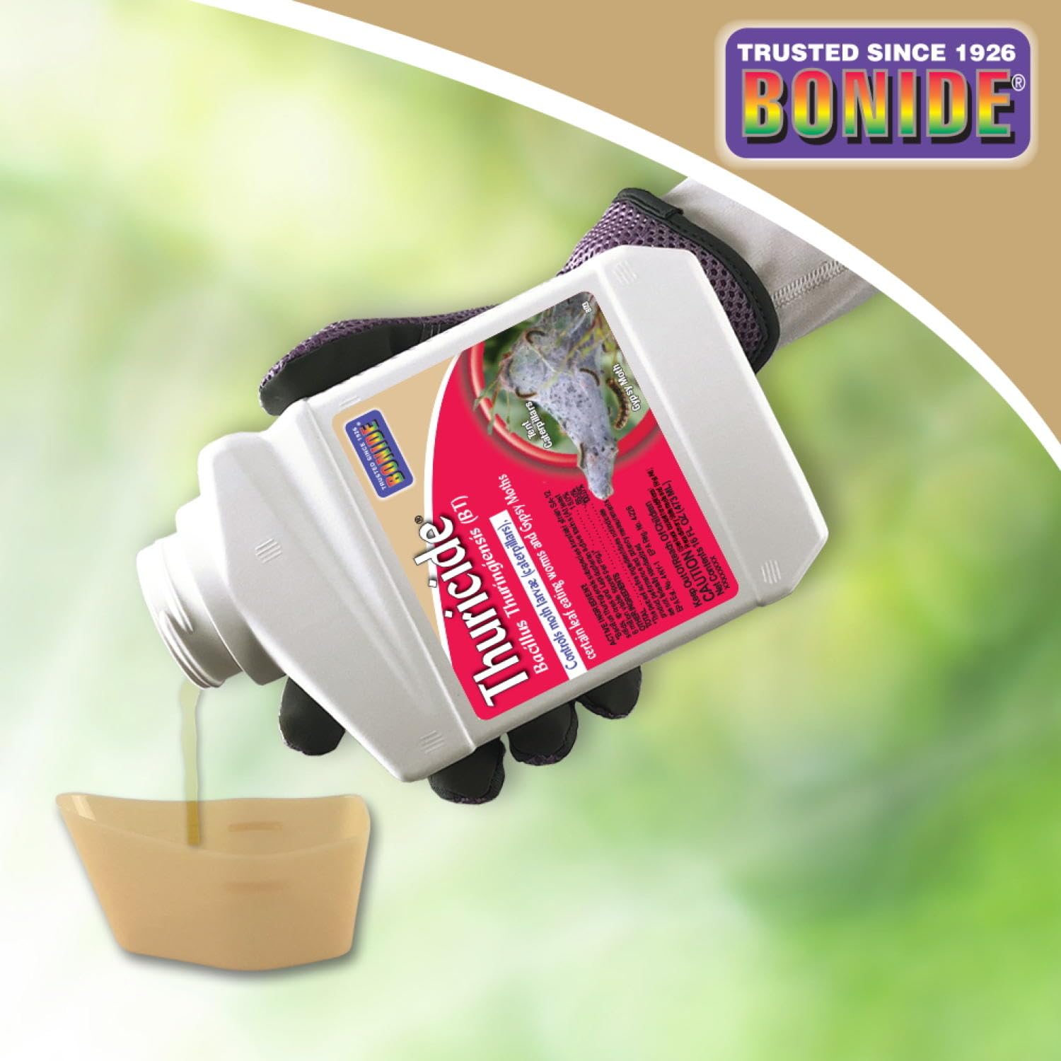 Bonide Thuricide BT Concentrate, 16 oz Ready-to-Mix Solution for Caterpillar, Worm and Moth Control in Home Garden
