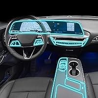 Car Interior Center Console Transparent PPF-TPU Protective Film Anti-Scratch Repair Film Accessories,for Cadillac Lyriq 2022-2023