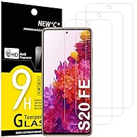 NEW'C [3 Pack] Designed for Samsung Galaxy S20 FE / S20 FE 5G, Screen Protector Tempered Glass, Anti Scratch, Bubble Free, Ultra Resistant