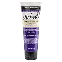 Grapeseed Style and Shine Recipes Slicked Flexible Hair Styling Glue, Superior Hold, 4 Ounce