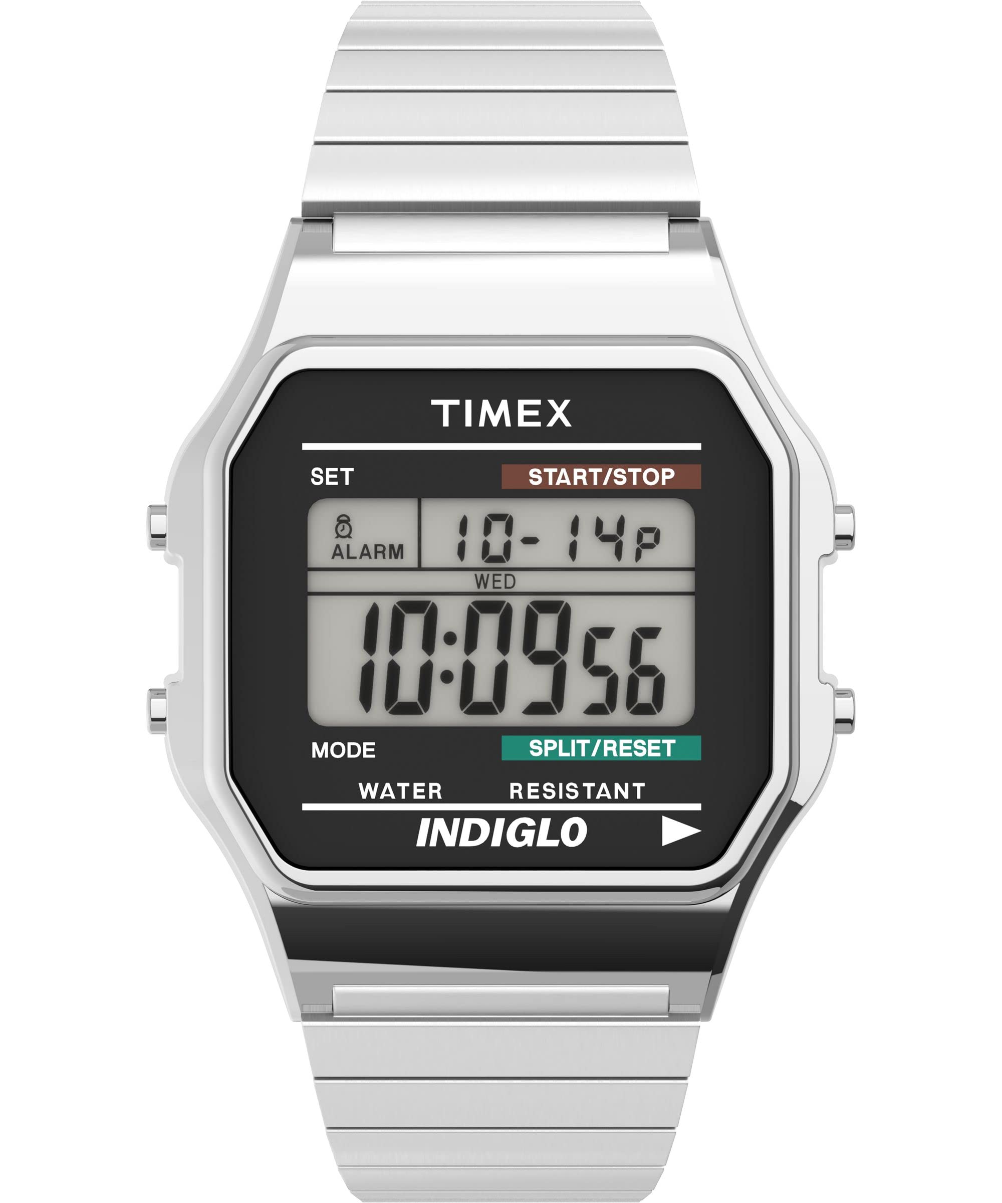 Mua Timex® Men's Classic Digital Silver-Tone Expansion Band Watch #T78587  trên Amazon Nhật chính hãng 2023 | Giaonhan247