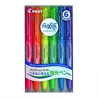 Frixion Light Fluorescent Ink Erasable Highlighter Pen (Pink / Orange / Yellow / Green / Blue / Violet) (Japan Import)