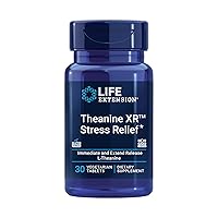Theanine XR™ Stress Relief – L-Theanine – Promotes a Calm Response to Daytime Stress – Non-GMO, Gluten-Free, Vegetarian – 30 Tablets