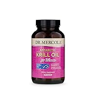 Antarctic Krill Oil, 90 Servings (180 Capsules), Support a Healthy Heart, Overall Joint Comfort and Immune Function, MSC Certified, non GMO, Soy-Free, Gluten Free