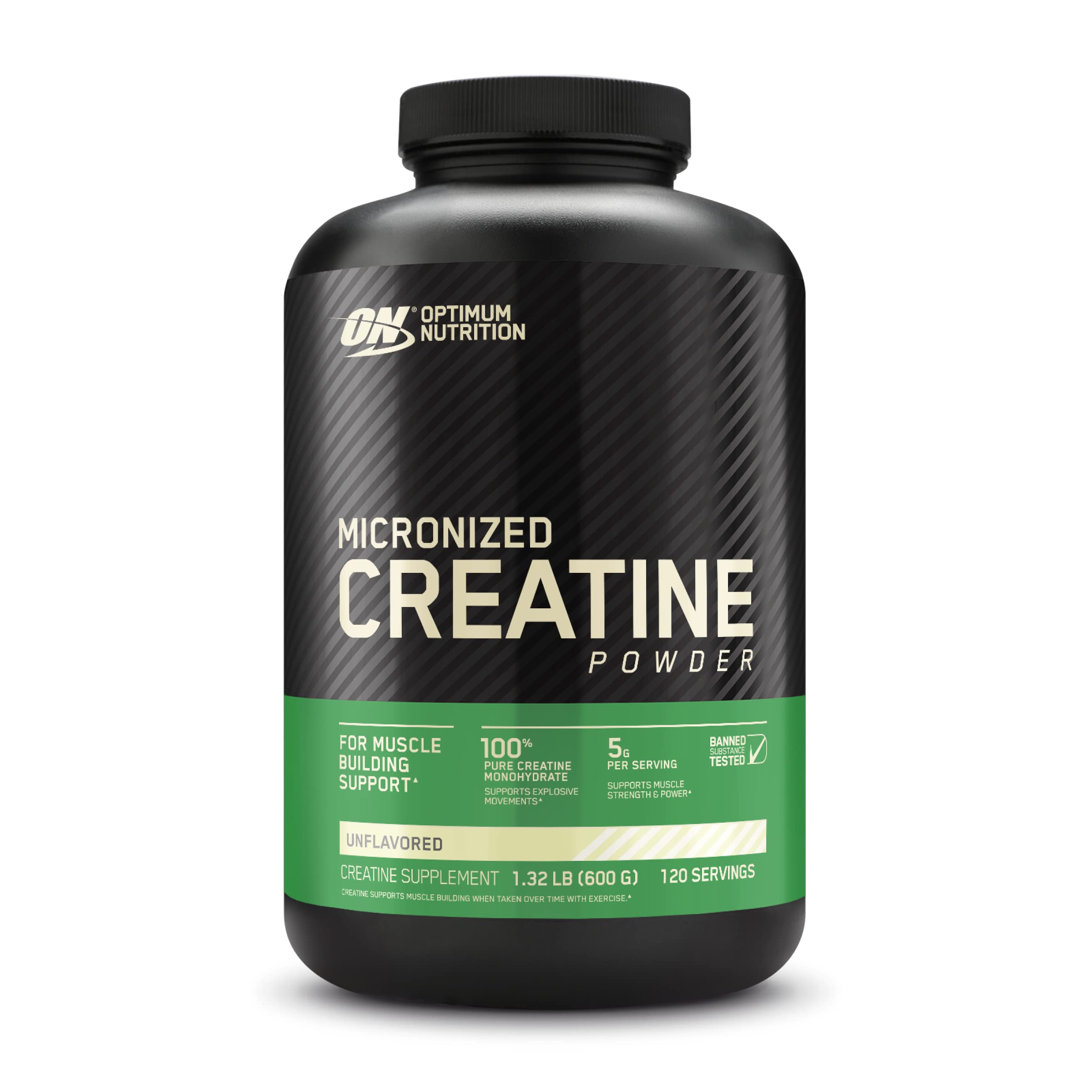 Optimum Nutrition L-Glutamine Muscle Recovery Capsules, 1000mg, 240 Count (Package May Vary) & Micronized Creatine Monohydrate Powder, Unflavored, Keto Friendly, 120 Servings (P