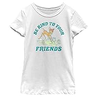 Disney Little, Big Bambi Be Kind Girls Short Sleeve Tee Shirt