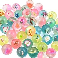 40Pcs Small Bouncy Balls for Kids, 1 inch Rubber Bouncy Balls Bulk Small Rubber Balls Mini Bouncing Ball 25mm Assorted High Bounce Rubber Ball for Birthday Party Favors Bag Fillers Halloween Prizes