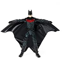 DC Comics, Batman 12-inch Wingsuit Action Figure with Lights and Phrases, Expanding Wings, The Batman Movie Collectible Kids Toys for Boys and Girls Ages 3 and up