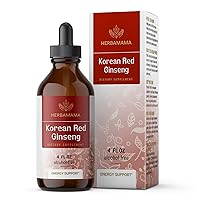 Ginseng Liquid Extract - Korean Red Ginseng Drops - Panax Ginseng Root Tincture Complex - Vegan Supplement - 4 fl oz