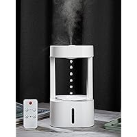 Anti Gravity Cool Mist Humidifiers for Bedroom with LED Lights 580ML, PERPURITY Anti Gravity Water Droplets Air Humidifier, Portable Humidifier with Auto-off for Bedroom Office Large Room Plant