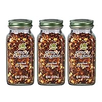 Simply Organic Crushed Rep Pepper | Certified Organic | 1.59 oz. (3 Pack)