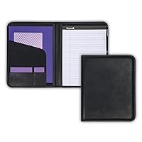 Samsill Professional Padfolio, Business Portfolio, Black, Includes 8.5 x 11 Writing Pad