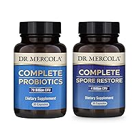 Complete Gut Restore Pack (30 Servings), Spore Restore 4 Billion CFU, Complete Probiotics 70 Billion CFU, Supports Digestive Health*, Non GMO, Gluten Free, Soy Free