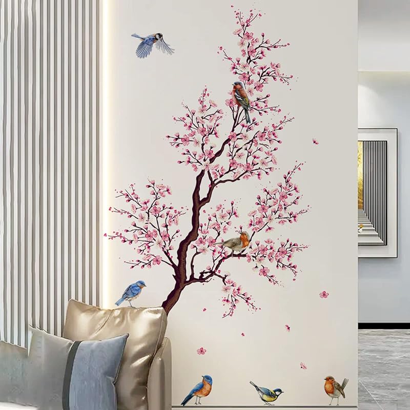 Mua Condessacity Wall Stickers, Trees, Peach Flowers, Birds ...