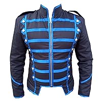 Men's military marching band drummer jacket gothic steampunk costume for Halloween SX -4XL
