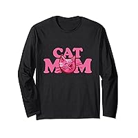 Cat Mom fun mother's day caturday Long Sleeve T-Shirt