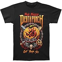 Five Finger Death Punch Halloween Got Your Six T-Shirt (Large) Black