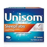 Unisom SleepTabs, Nighttime Sleep-aid, Doxylamine Succinate, 16 Tablets