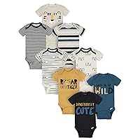 baby-boys 8-pack Short Sleeve Mix & Match Bodysuits