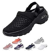 Orthopedic Clogs for Women, Air Cushion Orthopedic Slip On Shoes for Women, Arch Support Stretch Wide Width Sandals