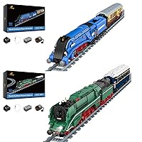 JMBricklayer Train Building Blocks Sets, RC Steam Train Building Block Toy, Scale Model Train with Train Tracks, Train Sets for Adults, Gifts for Teens Age 14+/Adults(4487 PCS)