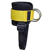 Ankle Straps For Cable Machines Adjustable Comfort Fit Reinforce D-Ring Premium Ankle Cuff To Improve Abdominal Muscle Ankle Buckle Strap D Ankle Strap Ankle Cuffs Ankle Protector