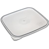 Carlisle FoodService Products CFS ST158730 StorPlus BPA-Free Food Storage Lid Only, 6-8 Quart, Clear (Pack of 12)