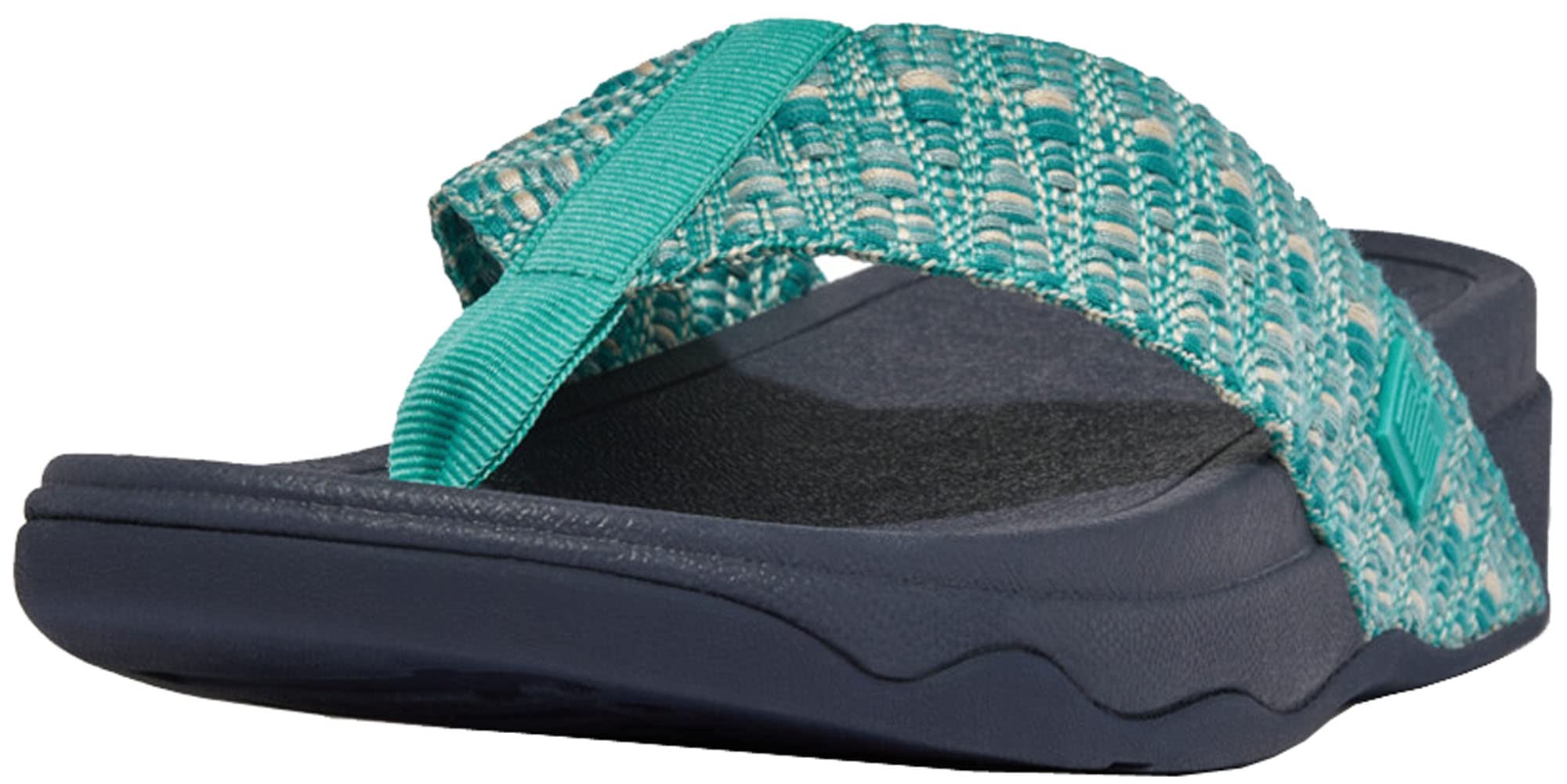 FitFlop Womens Surfa Geo-Webbing Toe Post Sandals