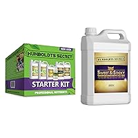 Humboldts Secret Starter Kit Pack – World's Best Indoor & Outdoor Plant Fertilizer and Nutrient System w/Sweet & Sticky – Carbohydrate and Saccharide Energy Source – Energy for Plants – (32 oz)