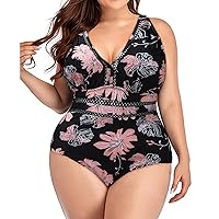 Modest Swimsuits for Women Jerseys Tummy Padded Tank Bathing Control Athletic Up Push Sport Vintage Swimsuit B
