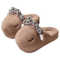 Fashion Autumn And Winter Boys And Girls Slippers Flat Bottom Soft Lightweight Girls Slippers Size 13-1 Big Kid