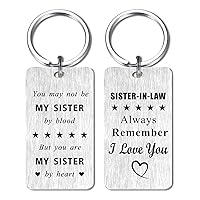 Sister-in-law Keychain, Gifts for Sister-in-law Birthday Unique, Future Sister in law Wedding Gifts, Mother's Day Gifts for My New Sister in Law, Love My Sister In Law Gift Ideas